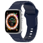 Cinturino in silicone stile armatura con fibbia quadrata, For Apple Watch 8 45mm