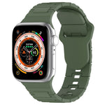 Cinturino in silicone stile armatura con fibbia quadrata, For Apple Watch 7 41mm