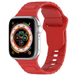 Cinturino in silicone stile armatura con fibbia quadrata, For Apple Watch 7 41mm