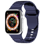 Cinturino in silicone stile armatura con fibbia quadrata, For Apple Watch SE 44mm