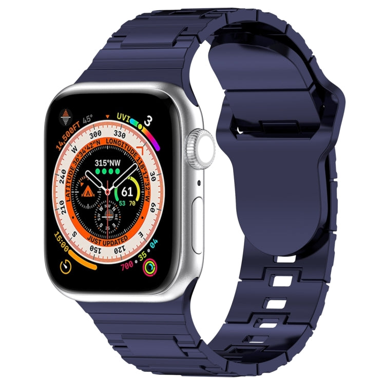 Cinturino in silicone stile armatura con fibbia quadrata, For Apple Watch SE 44mm
