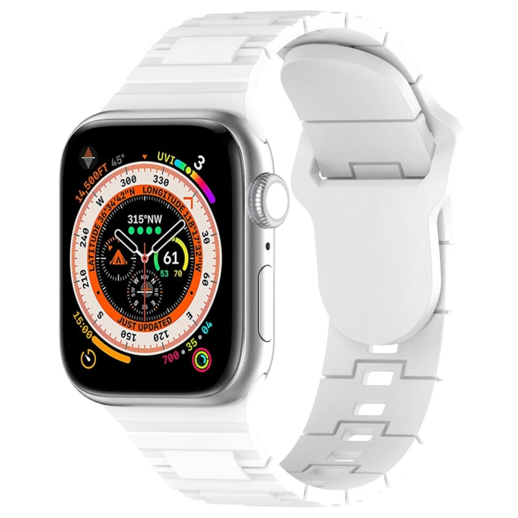 Cinturino in silicone stile armatura con fibbia quadrata, For Apple Watch 3 42mm