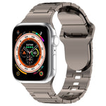Cinturino in silicone stile armatura con fibbia quadrata, For Apple Watch 9 41mm