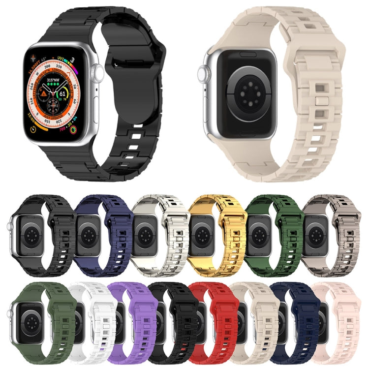Cinturino in silicone stile armatura con fibbia quadrata, For Apple Watch SE 2022 40mm