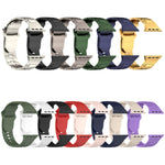 Cinturino in silicone stile armatura con fibbia quadrata, For Apple Watch 9 41mm