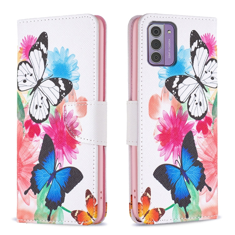 Custodia per telefono in pelle con motivo a disegno colorato, For Nokia G310, For Nokia G42, For Nokia C110