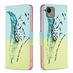 Custodia per telefono in pelle con motivo a disegno colorato, For Nokia G310, For Nokia G42, For Nokia C110