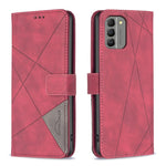 Custodia per telefono in pelle con struttura a rombo con fibbia magnetica, For Nokia G310, For Nokia G42, For Nokia C110, For Nokia C02