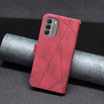 Custodia per telefono in pelle con struttura a rombo con fibbia magnetica, For Nokia G310, For Nokia G42, For Nokia C110, For Nokia C02