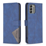 Custodia per telefono in pelle con struttura a rombo con fibbia magnetica, For Nokia G310, For Nokia G42, For Nokia C110, For Nokia C02