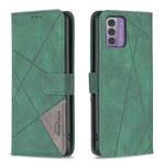 Custodia per telefono in pelle con struttura a rombo con fibbia magnetica, For Nokia G310, For Nokia G42, For Nokia C110, For Nokia C02
