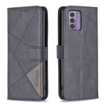 Custodia per telefono in pelle con struttura a rombo con fibbia magnetica, For Nokia G310, For Nokia G42, For Nokia C110, For Nokia C02