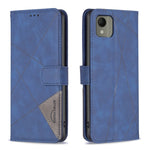 Custodia per telefono in pelle con struttura a rombo con fibbia magnetica, For Nokia G310, For Nokia G42, For Nokia C110, For Nokia C02