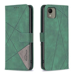 Custodia per telefono in pelle con struttura a rombo con fibbia magnetica, For Nokia G310, For Nokia G42, For Nokia C110, For Nokia C02