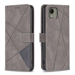 Custodia per telefono in pelle con struttura a rombo con fibbia magnetica, For Nokia G310, For Nokia G42, For Nokia C110, For Nokia C02