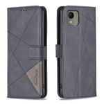 Custodia per telefono in pelle con struttura a rombo con fibbia magnetica, For Nokia G310, For Nokia G42, For Nokia C110, For Nokia C02