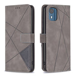 Custodia per telefono in pelle con struttura a rombo con fibbia magnetica, For Nokia G310, For Nokia G42, For Nokia C110, For Nokia C02
