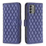 Custodia per cellulare in pelle con flip a portafoglio Diamond Lattice, For Nokia G310, For Nokia G42, For Nokia C110