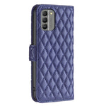 Custodia per cellulare in pelle con flip a portafoglio Diamond Lattice, For Nokia G310, For Nokia G42, For Nokia C110