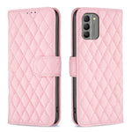Custodia per cellulare in pelle con flip a portafoglio Diamond Lattice, For Nokia G310, For Nokia G42, For Nokia C110