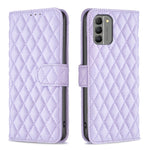 Custodia per cellulare in pelle con flip a portafoglio Diamond Lattice, For Nokia G310, For Nokia G42, For Nokia C110