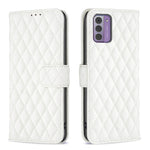 Custodia per cellulare in pelle con flip a portafoglio Diamond Lattice, For Nokia G310, For Nokia G42, For Nokia C110