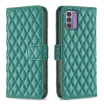 Custodia per cellulare in pelle con flip a portafoglio Diamond Lattice, For Nokia G310, For Nokia G42, For Nokia C110