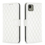 Custodia per cellulare in pelle con flip a portafoglio Diamond Lattice, For Nokia G310, For Nokia G42, For Nokia C110