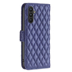 Custodia per cellulare in pelle con flip a portafoglio Diamond Lattice, For Samsung Galaxy A25 5G, For Samsung Galaxy S23 FE 5G