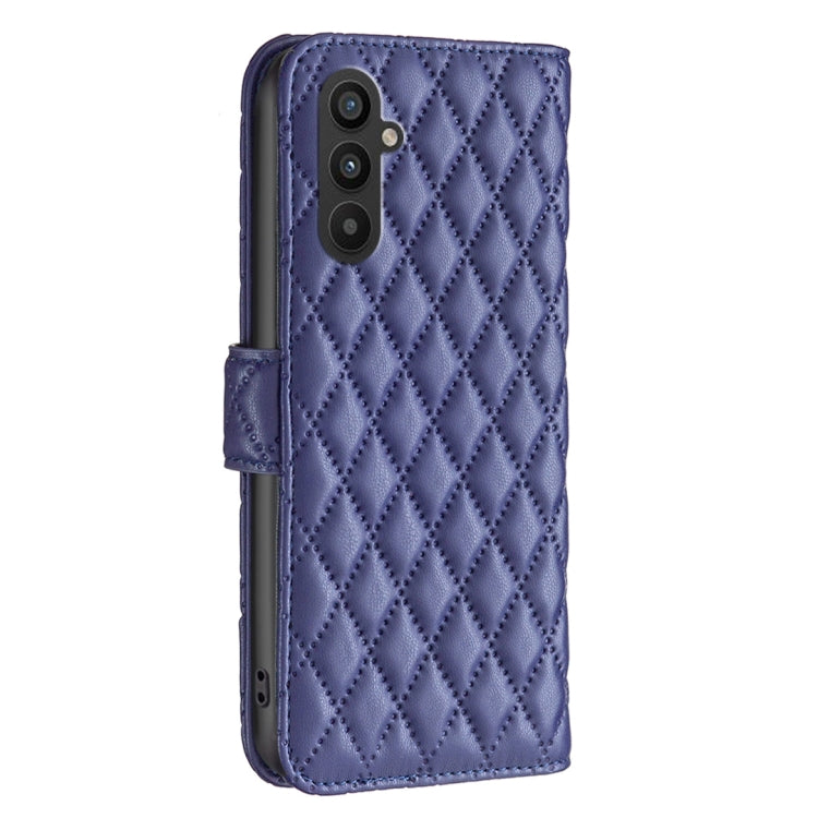 Custodia per cellulare in pelle con flip a portafoglio Diamond Lattice, For Samsung Galaxy A25 5G, For Samsung Galaxy S23 FE 5G