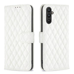 Custodia per cellulare in pelle con flip a portafoglio Diamond Lattice, For Samsung Galaxy A25 5G, For Samsung Galaxy S23 FE 5G