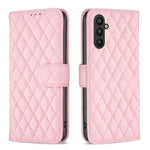 Custodia per cellulare in pelle con flip a portafoglio Diamond Lattice, For Samsung Galaxy A25 5G, For Samsung Galaxy S23 FE 5G