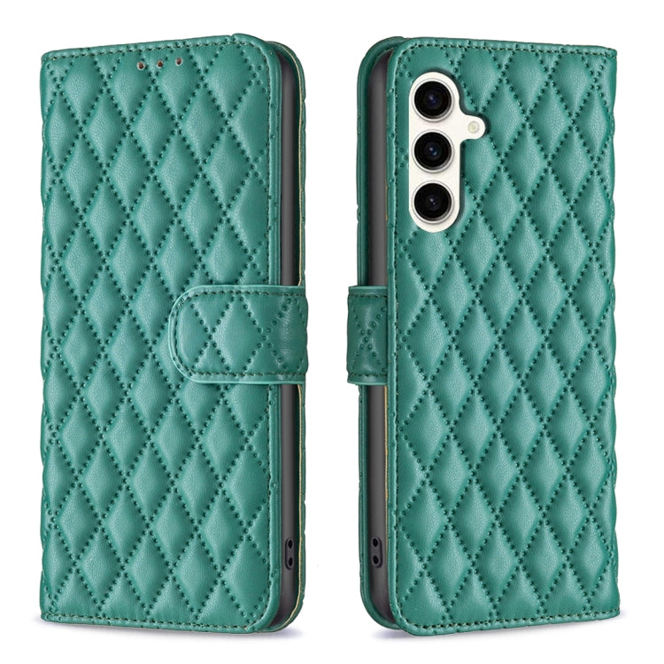 Custodia per cellulare in pelle con flip a portafoglio Diamond Lattice, For Samsung Galaxy A25 5G, For Samsung Galaxy S23 FE 5G