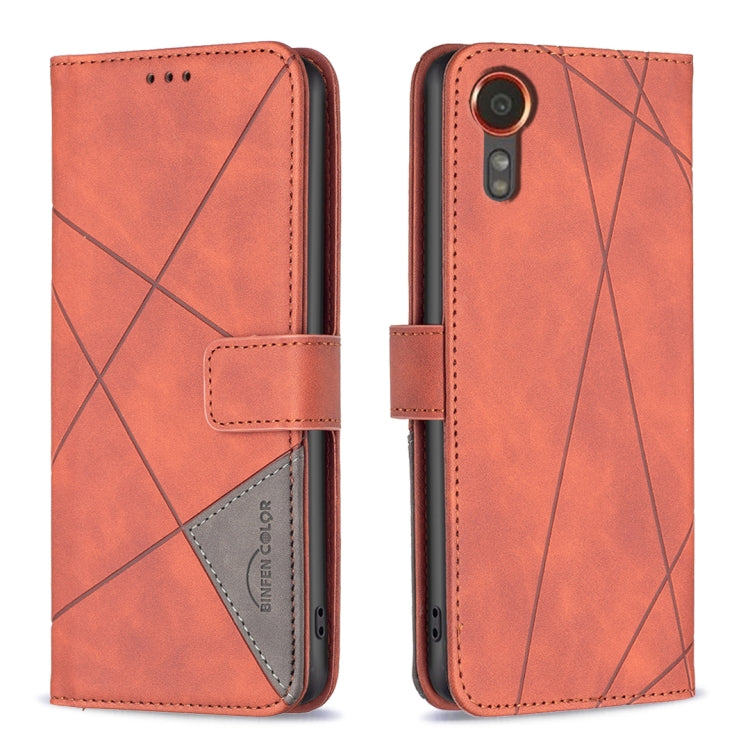 Custodia in pelle con fibbia magnetica per Samsung Galaxy M55