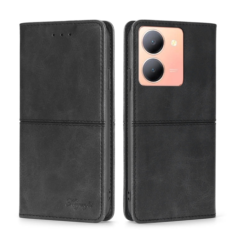 Custodia per telefono in pelle magnetica con trama di mucca, For vivo S17 5G / S17 Pro 5G, For vivo iQOO Neo 8 / 8 Pro 5G, For vivo Y78 5G