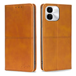 Custodia per telefono in pelle magnetica con trama di mucca, For vivo X100s, For vivo Y38 5G / T3x Global, For vivo V30e 5G Global, For vivo iQOO Z9x 5G