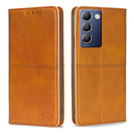 Custodia per telefono in pelle magnetica con trama di mucca, For vivo iQOO Z9 Turbo, For vivo Y03 4G, For vivo Y100 5G IDN, For vivo Y35+ 5G