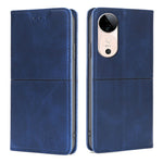 Custodia per telefono in pelle magnetica con trama di mucca, For vivo Y300 Pro 5G, For vivo S19 Pro, For vivo S19, For vivo Y28 4G