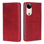 Custodia per telefono in pelle magnetica con trama di mucca, For vivo Y300 Pro 5G, For vivo S19 Pro, For vivo S19, For vivo Y28 4G