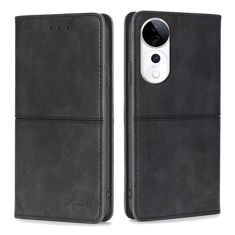 Custodia per telefono in pelle magnetica con trama di mucca, For vivo Y300 Pro 5G, For vivo S19 Pro, For vivo S19, For vivo Y28 4G