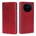 Custodia per telefono in pelle magnetica con trama di mucca, For vivo X100s, For vivo Y38 5G / T3x Global, For vivo V30e 5G Global, For vivo iQOO Z9x 5G