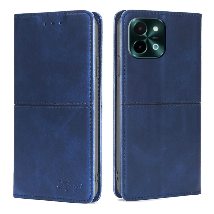 Custodia per telefono in pelle magnetica con trama di mucca, For vivo Y300 Pro 5G, For vivo S19 Pro, For vivo S19, For vivo Y28 4G