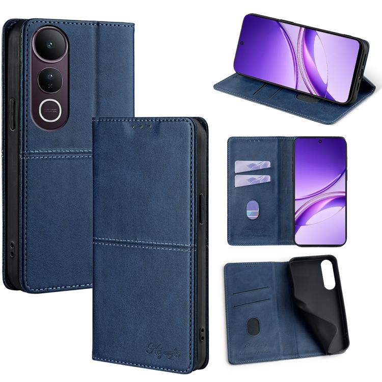 Custodia per telefono in pelle magnetica con trama di mucca, For vivo V50 Lite 5G, For vivo Y29s 5G / Y04 4G, For vivo Y29 4G Global, For vivo V50 5G