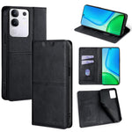 Custodia per telefono in pelle magnetica con trama di mucca, For vivo V50 Lite 5G, For vivo Y29s 5G / Y04 4G, For vivo Y29 4G Global, For vivo V50 5G