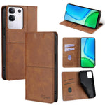 Custodia per telefono in pelle magnetica con trama di mucca, For vivo V50 Lite 5G, For vivo Y29s 5G / Y04 4G, For vivo Y29 4G Global, For vivo V50 5G