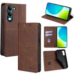 Custodia per telefono in pelle magnetica con trama di mucca, For vivo V50 Lite 5G, For vivo Y29s 5G / Y04 4G, For vivo Y29 4G Global, For vivo V50 5G