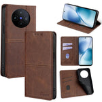 Custodia per telefono in pelle magnetica con trama di mucca, For vivo V60 5G Global, For vivo iQOO Neo 10 5G Global, For vivo X200s 5G, For vivo Y39 5G Global