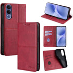 Custodia per telefono in pelle magnetica con trama di mucca, For vivo X300s 5G, For vivo V70 FE 5G, For vivo Y05 4G, For vivo Y500i 5G