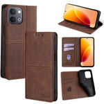 Custodia per telefono in pelle magnetica con trama di mucca, For vivo X300s 5G, For vivo V70 FE 5G, For vivo Y05 4G, For vivo Y500i 5G