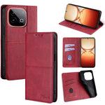 Custodia per telefono in pelle magnetica con trama di mucca, For vivo V60 5G Global, For vivo iQOO Neo 10 5G Global, For vivo X200s 5G, For vivo Y39 5G Global